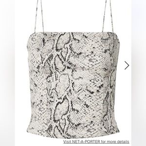 Reformation snake print top